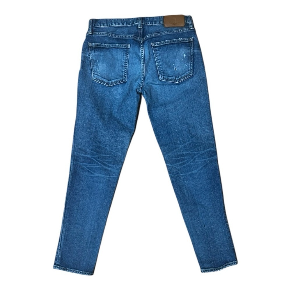 Moussy Denim Jeans Low Mid Rise Skinny Distressed Size 27 medium Wash - Picture 6 of 8